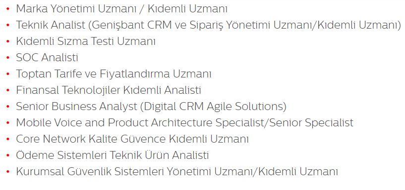 Türk Telekom Onlarca Şehir 27 Farklı Kadroda Personel Alımı Yapacak!