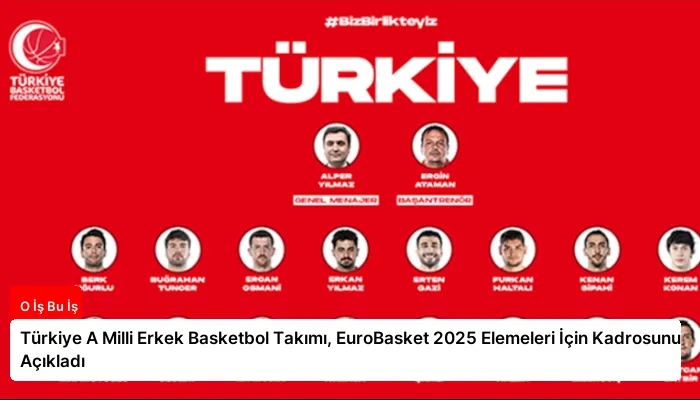Türkiye A Milli Erkek Basketbol Takımı, EuroBasket 2025 Elemeleri İçin Kadrosunu Açıkladı