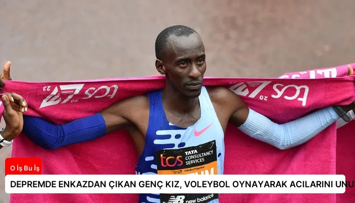 DEPREMDE ENKAZDAN ÇIKAN GENÇ KIZ, VOLEYBOL OYNAYARAK ACILARINI UNUTUYOR