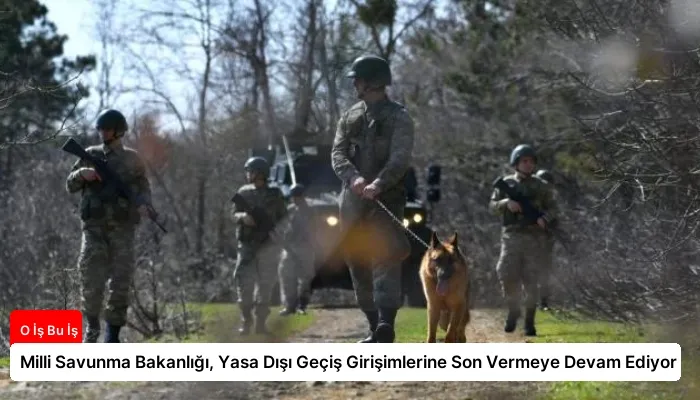 Milli Savunma Bakanlığı, Yasa Dışı Geçiş Girişimlerine Son Vermeye Devam Ediyor