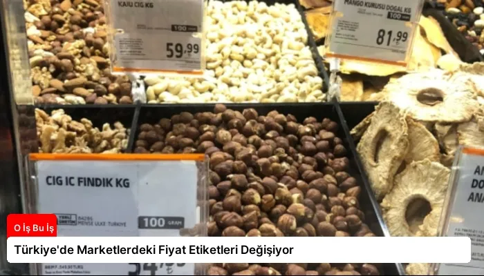 Türkiye’de Marketlerdeki Fiyat Etiketleri Değişiyor