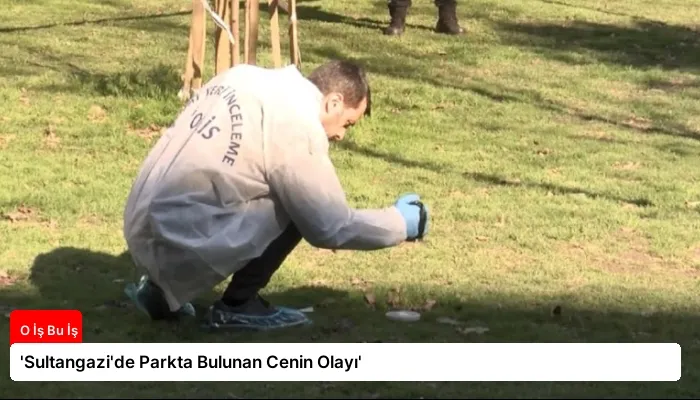‘Sultangazi’de Parkta Bulunan Cenin Olayı’