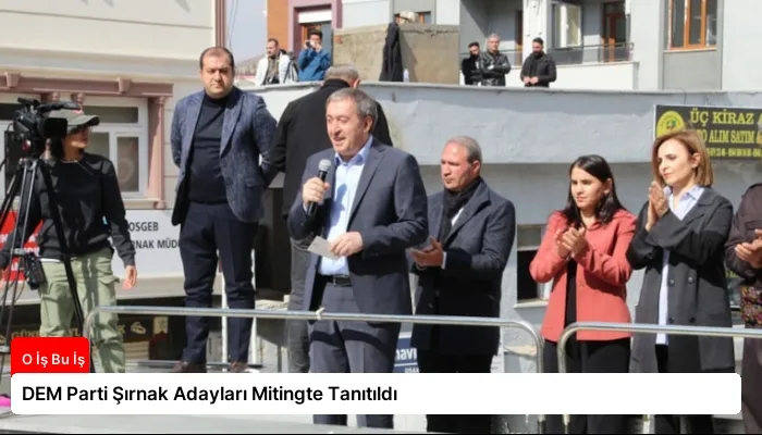 DEM Parti Şırnak Adayları Mitingte Tanıtıldı