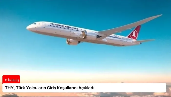THY, Türk Yolcuların Giriş Koşullarını Açıkladı