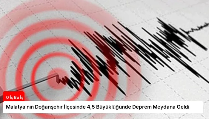 Malatya’nın Doğanşehir İlçesinde 4,5 Büyüklüğünde Deprem Meydana Geldi