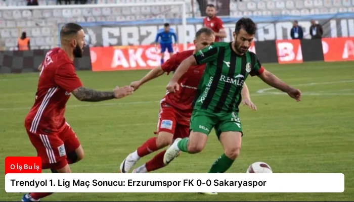 Trendyol 1. Lig Maç Sonucu: Erzurumspor FK 0-0 Sakaryaspor