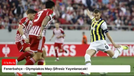 Fenerbahçe - Olympiakos Maçı Şifresiz Yayınlanacak!