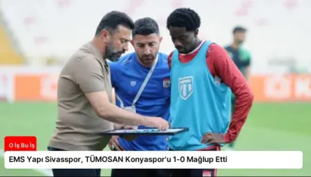 EMS Yapı Sivasspor, TÜMOSAN Konyaspor'u 1-0 Mağlup Etti