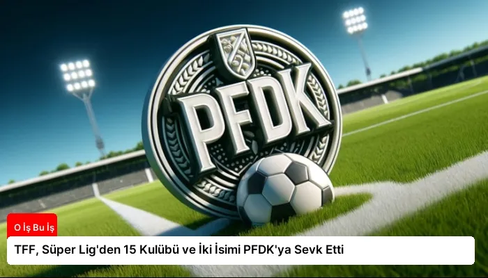 TFF, Süper Lig’den 15 Kulübü ve İki İsimi PFDK’ya Sevk Etti