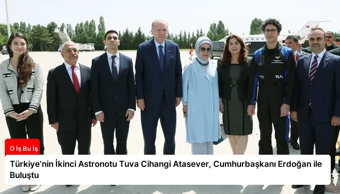 Türkiye’nin İkinci Astronotu Tuva Cihangi Atasever, Cumhurbaşkanı Erdoğan ile Buluştu
