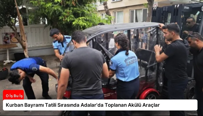 Kurban Bayramı Tatili Sırasında Adalar’da Toplanan Akülü Araçlar