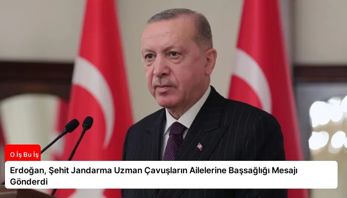 Erdoğan, Şehit Jandarma Uzman Çavuşların Ailelerine Başsağlığı Mesajı Gönderdi