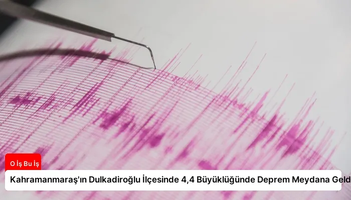 Kahramanmaraş’ın Dulkadiroğlu İlçesinde 4,4 Büyüklüğünde Deprem Meydana Geldi