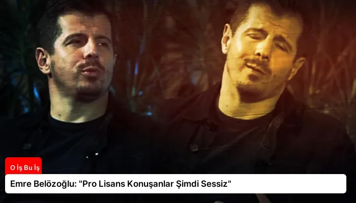 Emre Belözoğlu: “Pro Lisans Konuşanlar Şimdi Sessiz”