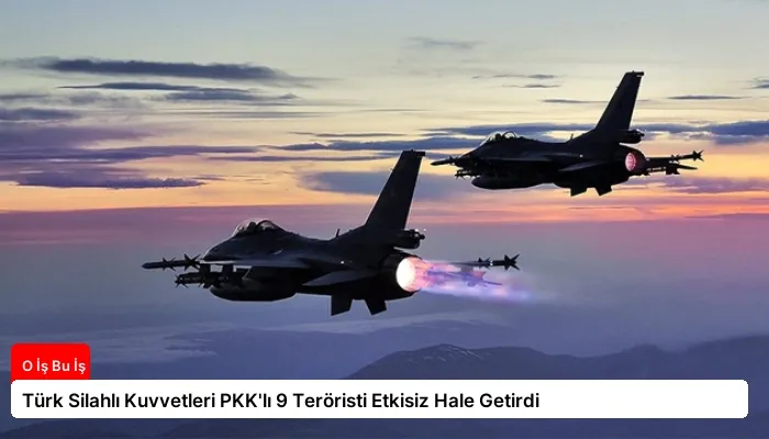 Türk Silahlı Kuvvetleri PKK’lı 9 Teröristi Etkisiz Hale Getirdi