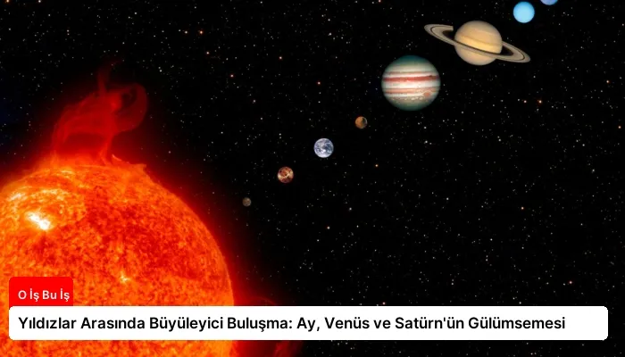 Yıldızlar Arasında Büyüleyici Buluşma: Ay, Venüs ve Satürn’ün Gülümsemesi