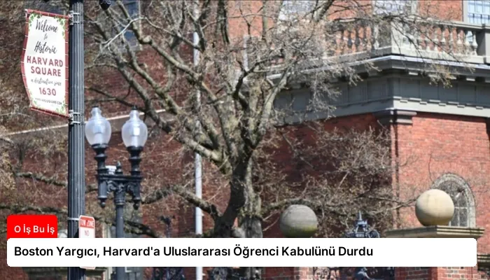 Boston Yargıcı, Harvard’a Uluslararası Öğrenci Kabulünü Durdu