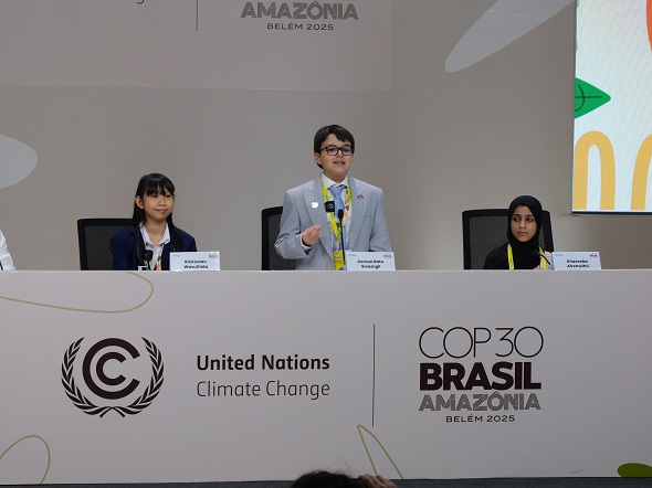 Küresel dil eğitimi platformu, Türk gencinin COP30 İklim Zirvesi’nde sahneye çıkmasını sağladı