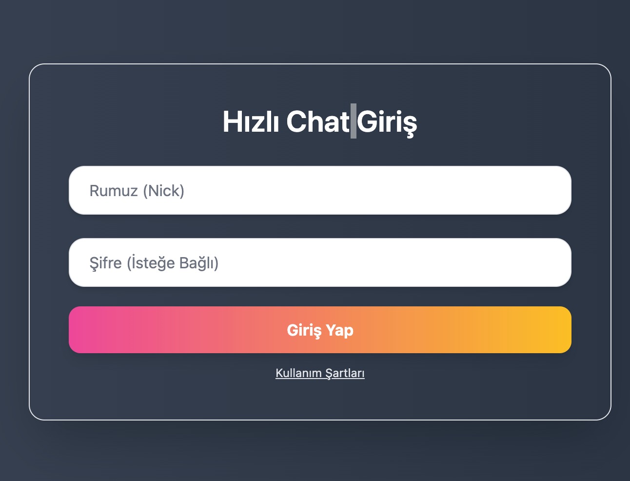 Hızlı ve Gerçek Sohbet Deneyimi