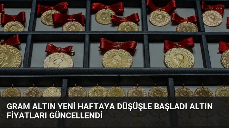 Gram Altın Yeni Haftaya Düşüşle Başladı Altın Fiyatları Güncellendi