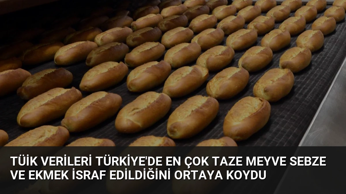 TÜİK Verileri Türkiye’de En Çok Taze Meyve Sebze ve Ekmek İsraf Edildiğini Ortaya Koydu