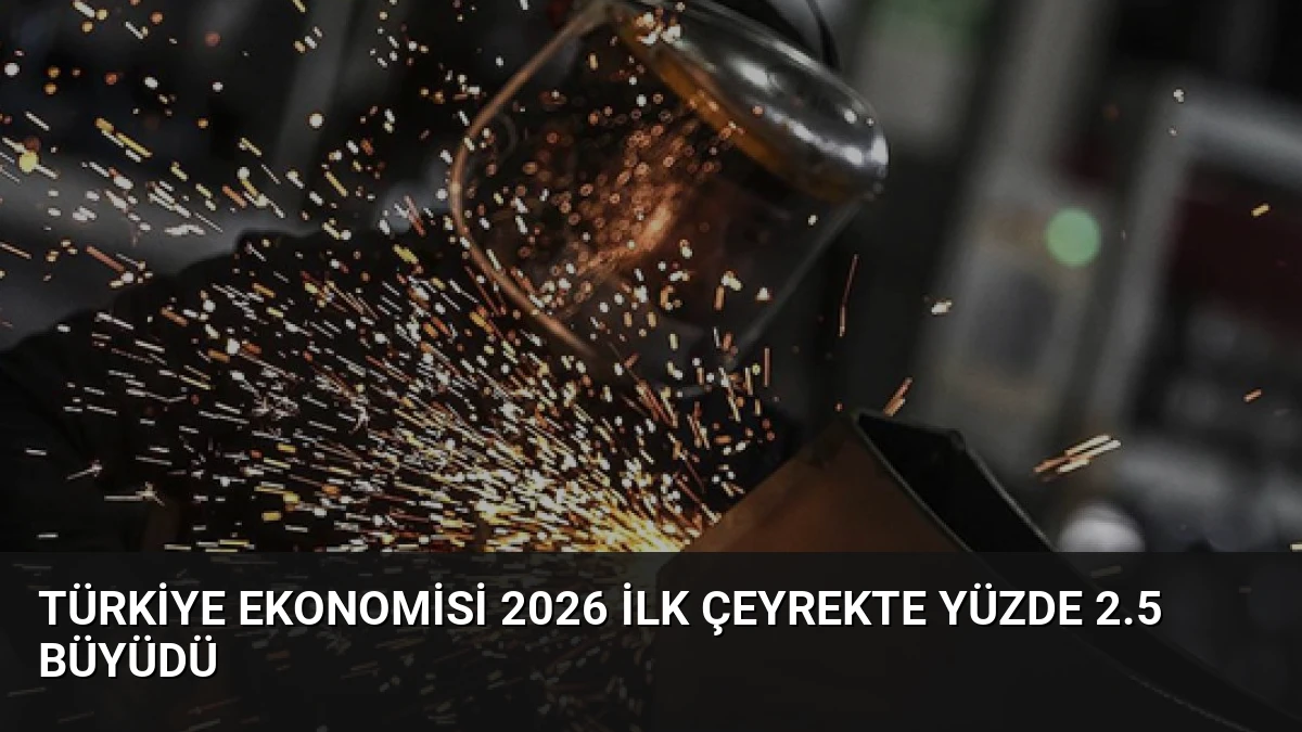 Türkiye Ekonomisi 2026 İlk Çeyrekte Yüzde 2.5 Büyüdü