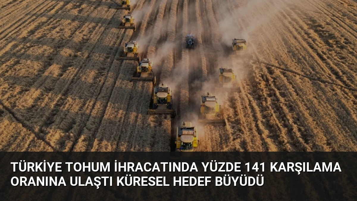 Türkiye Tohum İhracatında Yüzde 141 Karşılama Oranına Ulaştı Küresel Hedef Büyüdü