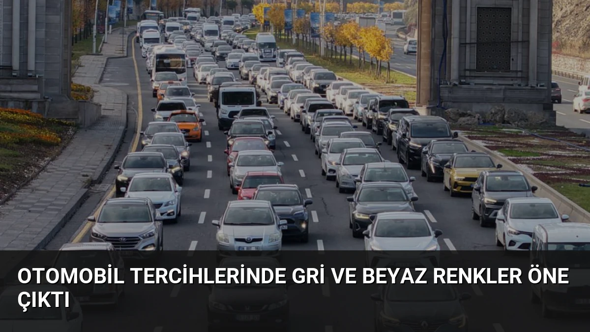 Otomobil Tercihlerinde Gri ve Beyaz Renkler Öne Çıktı