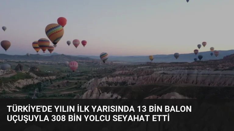 Türkiye’de Yılın İlk Yarısında 13 Bin Balon Uçuşuyla 308 Bin Yolcu Seyahat Etti