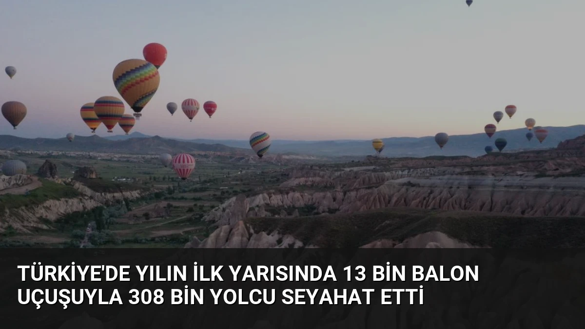 Türkiye’de Yılın İlk Yarısında 13 Bin Balon Uçuşuyla 308 Bin Yolcu Seyahat Etti