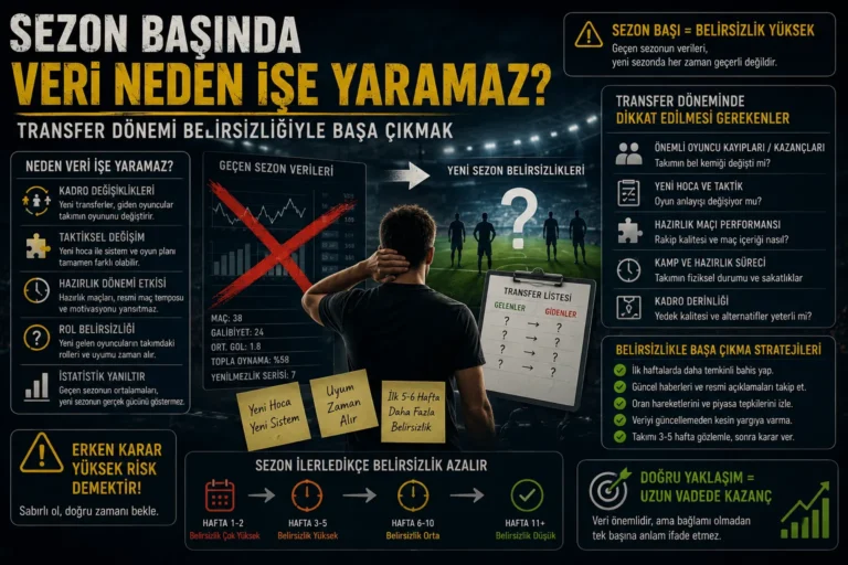 Sezon Başında Veri Neden İşe Yaramaz? Transfer Dönemi Belirsizliğiyle Başa Çıkmak