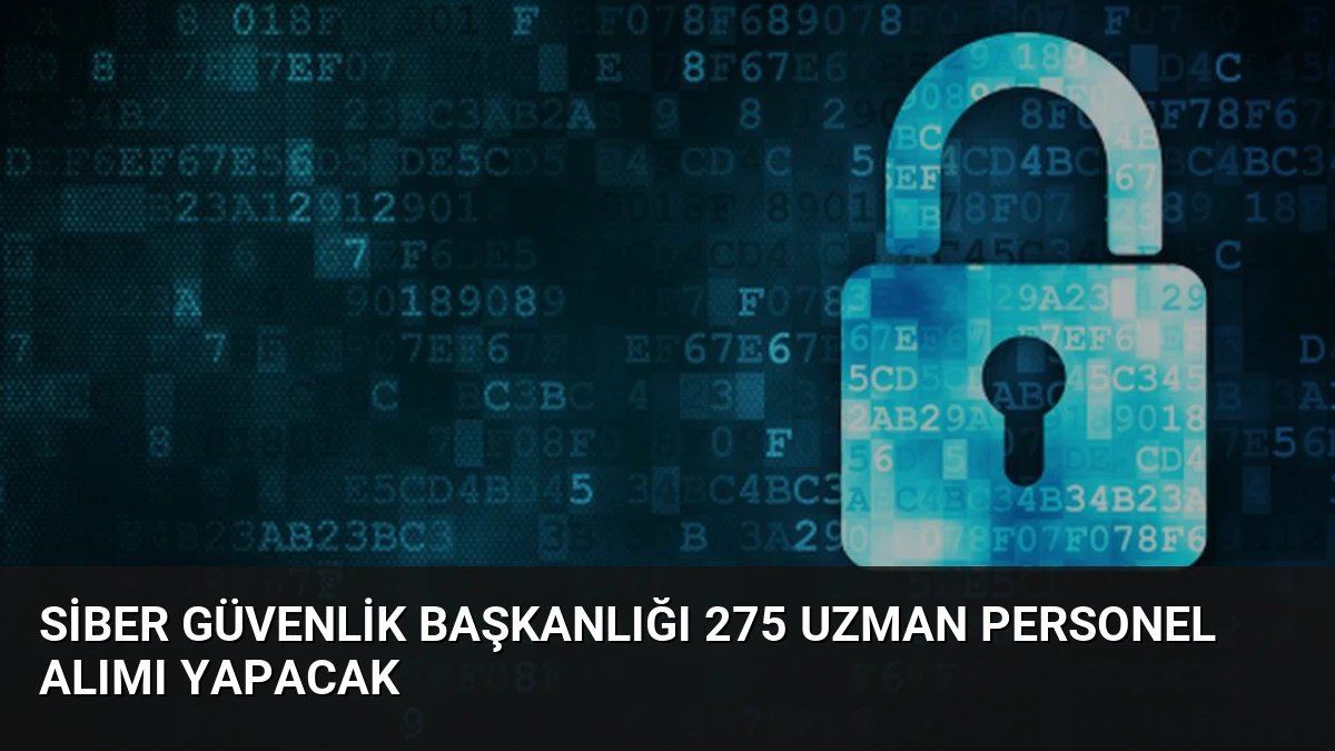 Siber Güvenlik Başkanlığı 275 Uzman Personel Alımı Yapacak