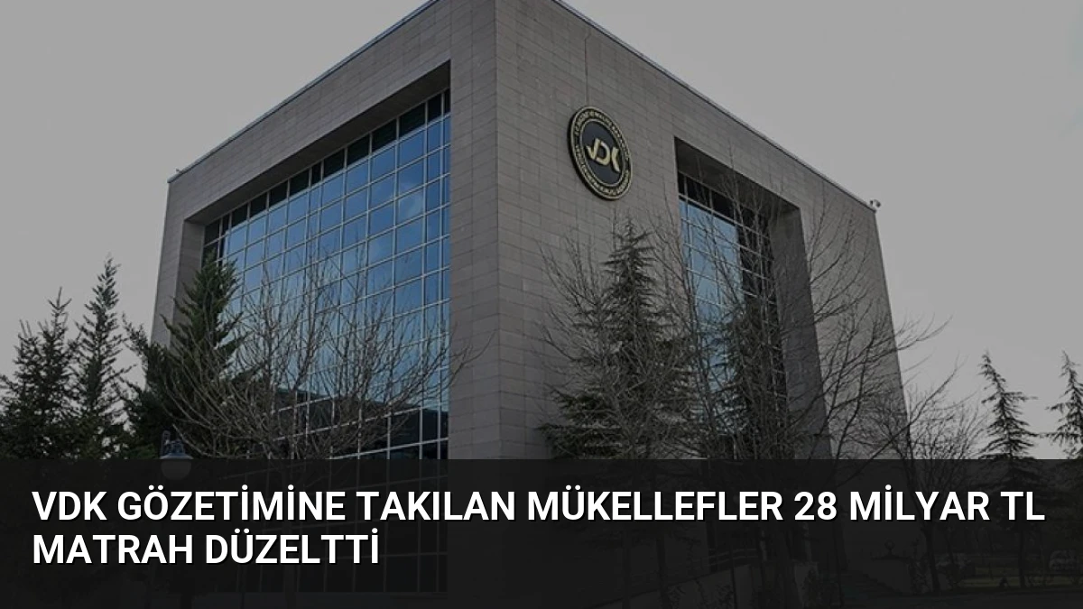 VDK Gözetimine Takılan Mükellefler 28 Milyar TL Matrah Düzeltti