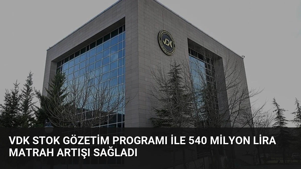VDK Stok Gözetim Programı ile 540 Milyon Lira Matrah Artışı Sağladı