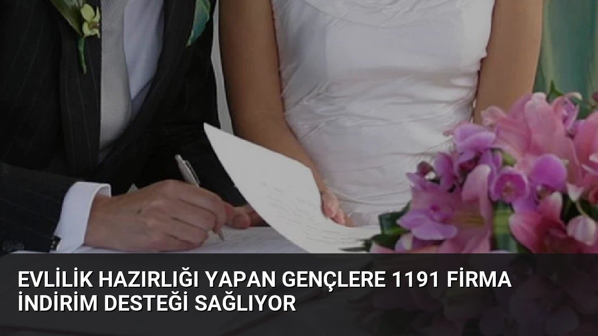 Evlilik Hazırlığı Yapan Gençlere 1191 Firma İndirim Desteği Sağlıyor