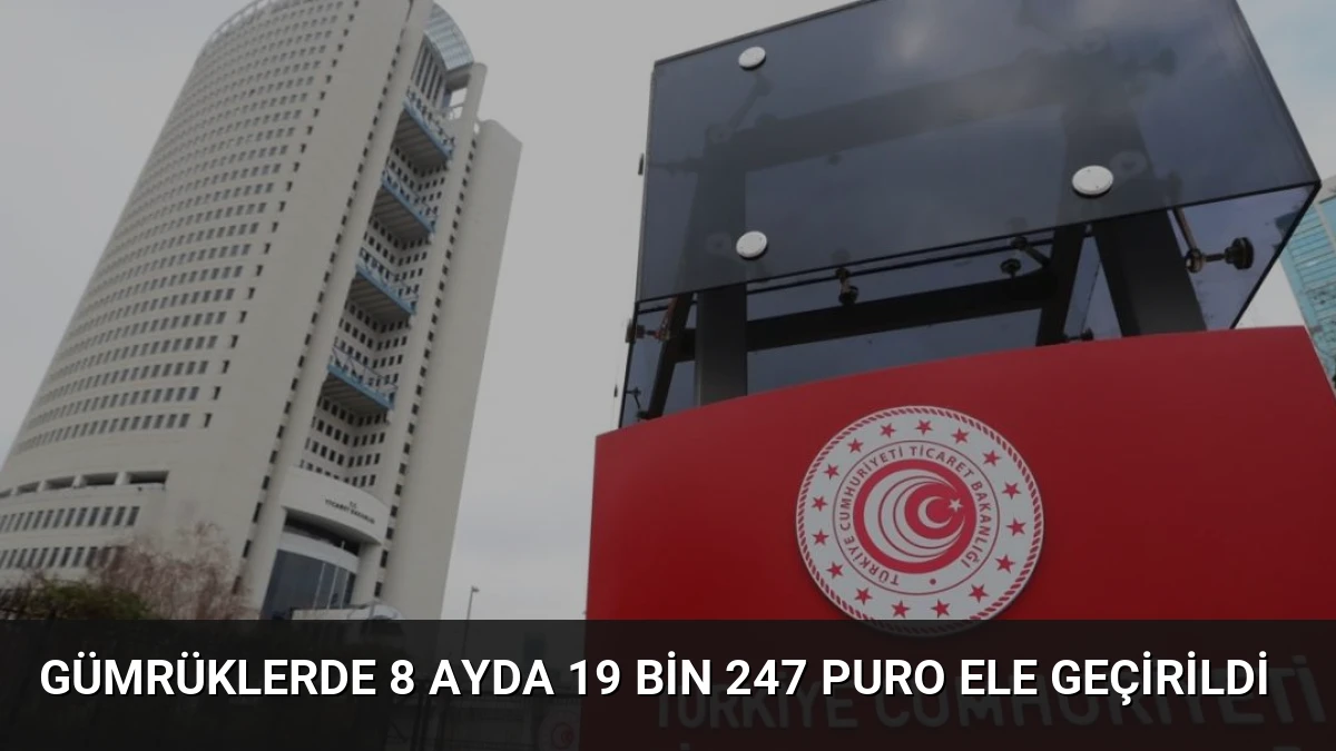 Gümrüklerde 8 Ayda 19 Bin 247 Puro Ele Geçirildi