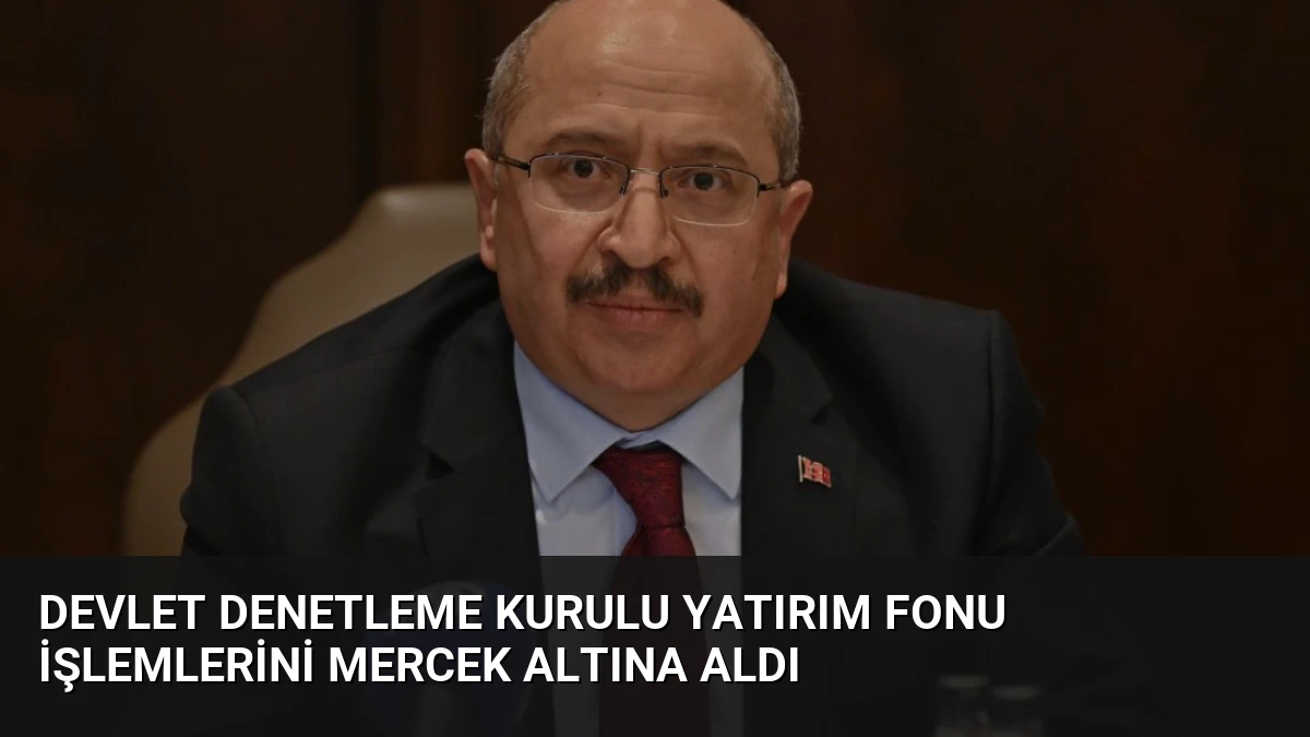 Devlet Denetleme Kurulu Yatırım Fonu İşlemlerini Mercek Altına Aldı