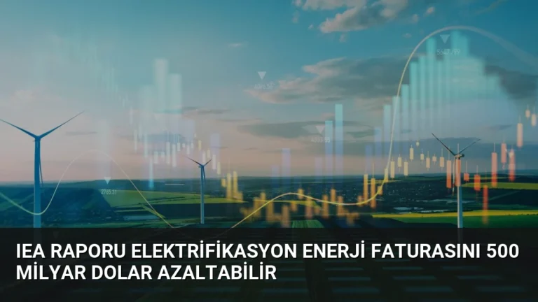 IEA Raporu Elektrifikasyon Enerji Faturasını 500 Milyar Dolar Azaltabilir