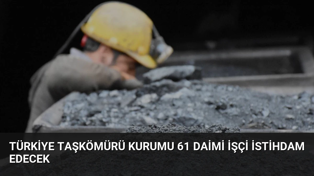 Türkiye Taşkömürü Kurumu 61 Daimi İşçi İstihdam Edecek